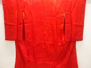 アンティーク　紋錦紗花薬玉模様織り出し長襦袢